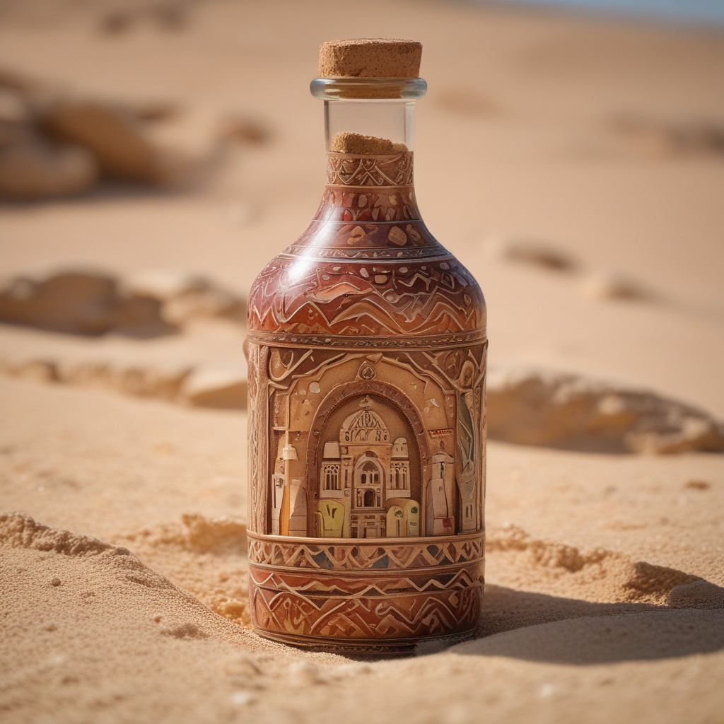Jordanian Petra Sand Art Bottle product photograph